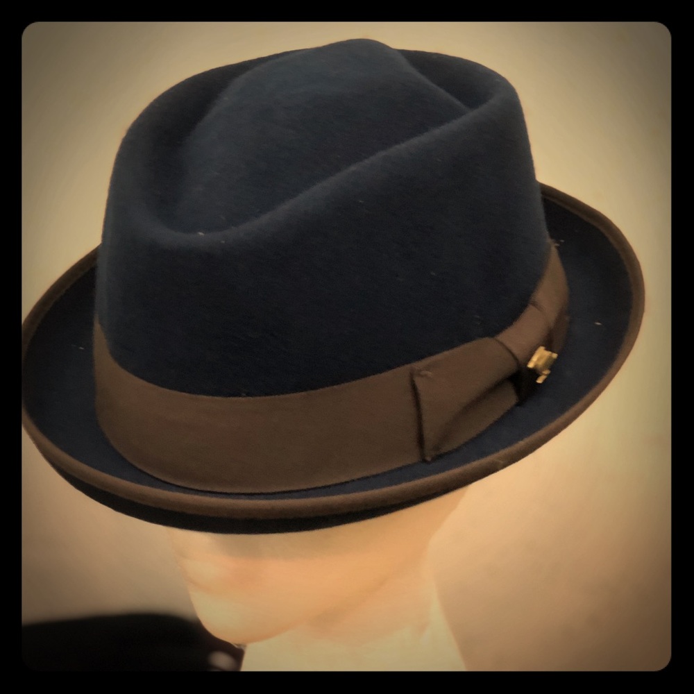The Frede Wool Fedora (navy)